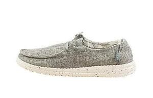 HEY DUDE WOMEN'S WENDY L LINEN IRON SIZE 9 | WOMENS SHOES | WOMENS LACE UP LOA